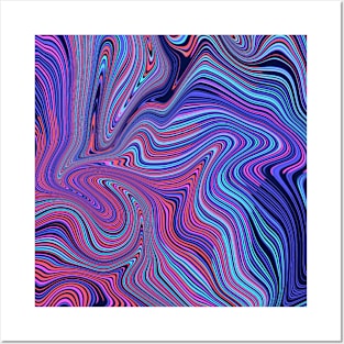 Psychedelic pattern Posters and Art